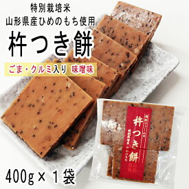 餅 みそ餅 切餅 山形県飯豊町産 400g 杵つき味噌もち お試し お手軽 特別栽培米山形県産ひめの餅 浅野ファーム 全国一律送料無料 メール便 クリックポスト