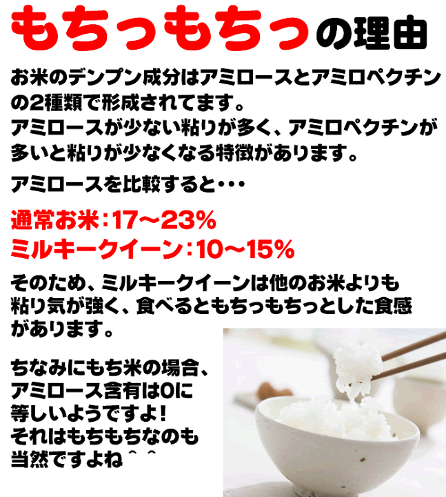楽天市場】米 お米 ミルキークイーン 150g 1合 令和6年産 山形県