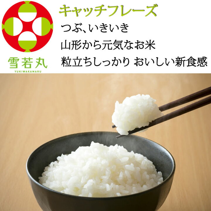 楽天市場】米 玄米 30kg 雪若丸 10kg×3袋 令和7年産 山形県産 精米無料 