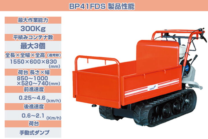 楽天市場】【在庫あり 即納可】 筑水キャニコム クローラ 運搬車 小型 