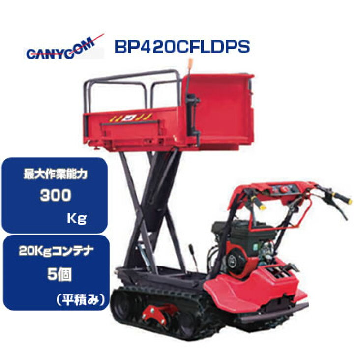 楽天市場】クローラ 運搬車 小型 筑水 キャニコム BP420CFLDPS 【セル 