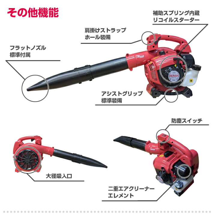 楽天市場】ビーバー BHB270AV エンジンブロワ 排気量25.4cc 風量13m3 