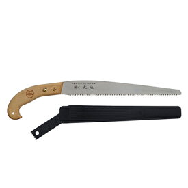 丸源鋸工場 剪定のこぎり 大地 9寸中目ネジ止式ピストル柄付 ケース付 #0601 切味抜群　軽い力で鋭い切れ味