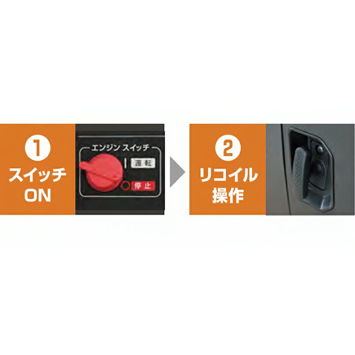 楽天市場】北越工業 AIRMAN インバーター発電機 HP2600SV-A2 2.6kVA 