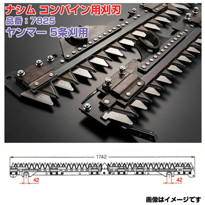 楽天市場】(送料無料) ナシム(ナシモト工業) 日本製 コンバイン刈刃 