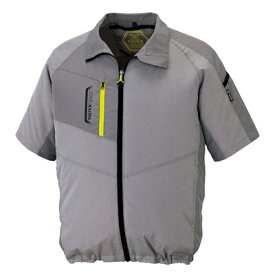 空調服 半袖ジャケット (男女兼用) キット別売(服のみ) 50198 杢グレー SS