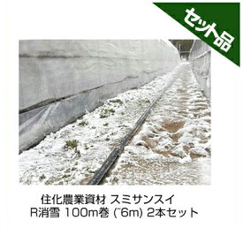 住化農業資材 スミサンスイ R消雪 100m巻 (~6m) 2本セット 潅水チューブ 灌水チューブ