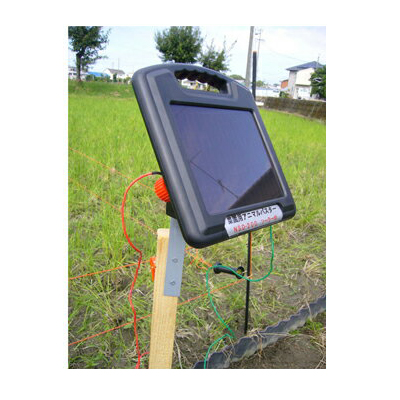 ニシデン産業 家庭菜園用 電気柵 アニマルバスター NSD-200BS ソーラー 100m X 2段張りセット （出力テスター付）