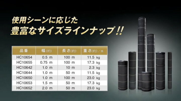 楽天市場】防草シート 1.5m 1本 耐候年数約10年 日本マタイ 強力 防草 