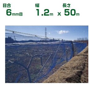 【個人宅配送OK】日本ワイドクロス 防風ネット ワイドラッセル防風網 BL600 青 目合6mm目 1.2m×50m(農業用 家庭菜園 畑 ハウス 農業資材 農園 園芸 果樹 野菜 植木 庭木 りんご レモン みかん オレ