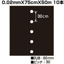 楽天市場】黒マルチ 75cmの通販