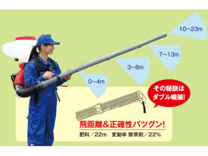 楽天市場】【プレミア保証プラス付き】 有光 背負式動力散布機 SGE 