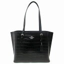 コーチ レザーバッグ COACH アウトレット モリー トート バッグ クロコダイル エンボスド レザー トートバッグ CW018 SVBK