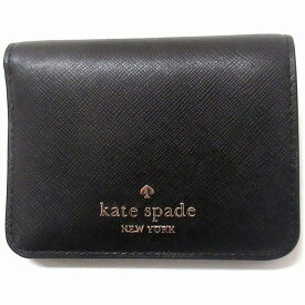 Kate spade ケイトスペード アウトレット 二つ折り財布 スモール バイフォールド ウォレットSpade Wallet ブラック KC581 001 　n240221