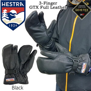 XL[ Xm[{[h  HESTRA wXg 3-FINGER GTX FULL LEATHER 3tBK[SAebNXtU[ 24-25-GR-HES