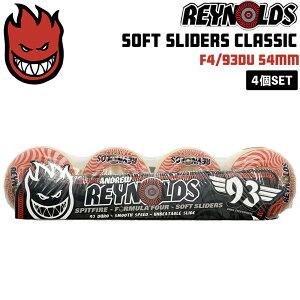 �E�B�[�� �X�s�b�g�t�@�C�A SPITFIRE WHEELS F4/93DU REYNOLDS SOFT SLIDERS CLASSIC NATURAL 54mm ���C�m���Y 4��set �t�H�[�~�����[4