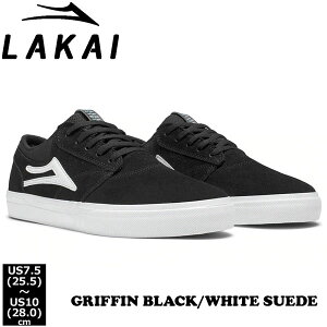 �X�j�[�J�[ ���J�C LAKAI GRIFFIN BLACK/WHITE SUEDE �X�P�V���[