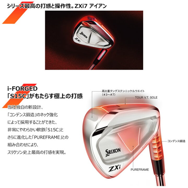 楽天市場】スリクソン SRIXON ZXi7 6本セット(5-PW) ダイナミック 