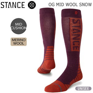 �X�L�[ �X�m�[�{�[�h �C�� STANCE �X�^���X OG MID WOOL SNOW �I�[�W�[�~�b�h�E�[��