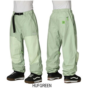 25-26 シックスエイトシックス 686ハフダブルHシェルパンツ 686 SIXEIGHTSIX 686 HUF DOUBLE H SHELL PANT スノーボード ウエア パンツ 25-26-PT-686 ハフグリーン S M L XL XXL