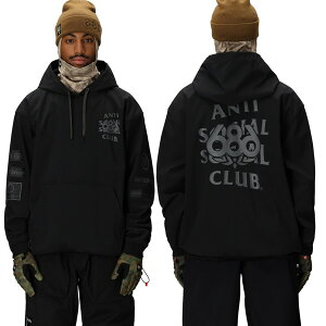 25-26 シックスエイトシックス ウォータープルーフアンチソーシャルソーシャルクラブF1フーディ 686 SIXEIGHTSIX WATERPROOF ASSC F1 HOODY スノーボード ウエア ジャケット 25-26-JK-686 ブラック S M L XL XXL