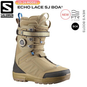 25-26 サロモン エコーレースストレートジャケット SALOMON ECHO LACE SJ BOA スノーボード 靴 25-26-BT-SLM デューン 25 25.5 26 26.5 27 27.5 28 28.5 29 29.5
