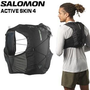 �T������ �A�N�e�B�u�X�L��4�Z�b�g SALOMON ACTIVE SKIN 4 SET BLACK METAL �g������ �g���b�L���O �o�b�O