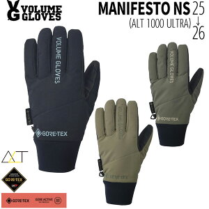 25-26 ボリュームグローブ マニュフェスト VOLUME GLOVE MANIFESTO NS スノーボード 手袋 25-26-GR-VLM ブラック サンド リーフ S M L