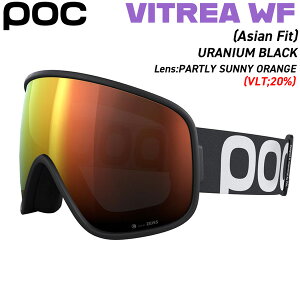 ポック ヴィトレア ウラニウムブラック サニーオレンジ POC VITREA WF スキー スノーボード ゴーグル 25-26-GG-POC カールツアイスレンズ フラッグシップモデル