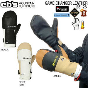 25-26 �G�r�X �Q�[���`�F���W���[���U�[ EBS GAME CHANGER LEATHER �X�L�[ �X�m�[�{�[�h ��� 25-26-GR-EBS �u���b�N �A���o�[ �x�[�W���z���C�g XS S M L XL