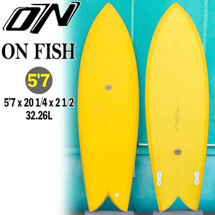 楽天市場】オオノシェイプ ONO SURFBOARDS ON FISH PU 5
