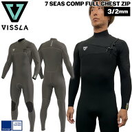 ヴィスラ フルスーツ VISSLA 7 SEAS COMP 3/2mm FULL CHEST ZIP ウェットスーツ ジャージ