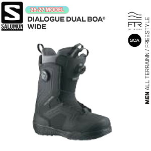 �\�� 26-27���f�� SALOMON DIALOGUE DUAL BOA WIDE �X�m�[�{�[�h �u�[�c �T������ �_�C�A���O�f���A���{�A ���C�h�� �f���A��BOA �I�[�����E���h �t���[���� ���炩�� ���K�i 26-27-BT-SLM 25 25.5 26 26.5 27 27