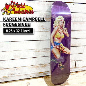 ���[���h�C���_�X�g���[ �f�b�L WORLD INDUSTRIES KAREEM CAMPBELL FUDGESICLE EX7 POPSICLE 8.25x32.1 WB14.25 HERITAGE Division �J���[���E�L�����x��