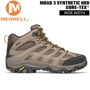 MERRELL ������ MOAB 3 SYNTHETIC MID GORE-TEX WIDE WIDTH ���A�u3 �V���Z�e�B�b�N �~�b�h �S�A�e�b�N�X ���C�h ���C�Y WALNUT �E�H���i�b�g �����Y �o�R�C �g���b�L���O�V���[�Y �h�� �E�H���i�b�g 7 7.5 8 8.5 