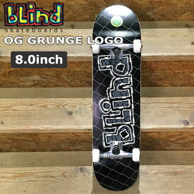 スケボー コンプリート ブラインド BLIND OG GRUNGE LOGO BLACK 8.0 x 31.6 ウィール 52mm 92A
