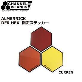 ステッカー ALMERRICK アルメリック DFR HEX CURREN 限定 サーフ チャネルアイランズ メール便配送