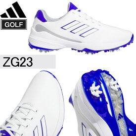 アディダス adidas ゴルフシューズ ZG23 男性用 スパイクレス WH/BLフットウェアホワイト/ルシッドブルー/ダークシルバーメタリック
