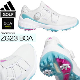 値下げ アディダス adidas ゴルフシューズ ZG23 BOA 女性用 スパイクレス HY/BL ダッシュグレー/ルシッドフクシャ/プリラブドブルー