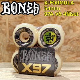スケボー スケートボード ウィール ボーンズ BONES X-FORMULA 54mm 97A V6 4個set エックスフォーミュラー