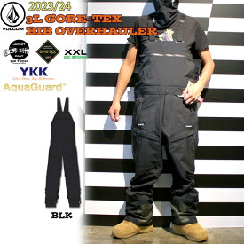 スノーボード ウエア ウェアー 23-24 VOLCOM ボルコム 3L GORE-TEX BIB OVERHAULER 3レイヤーゴアビブ 23-24-PT-VLC ゴアテックス ビブパンツ スリーレイヤー