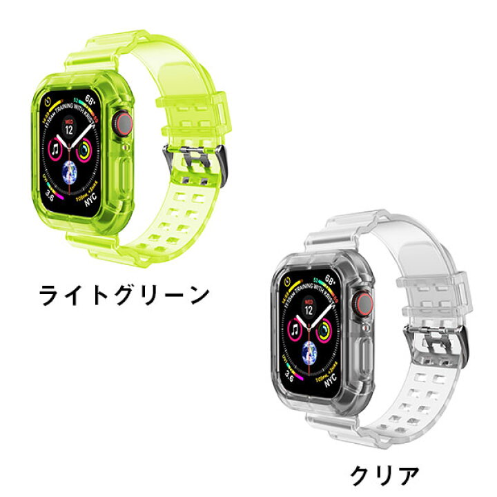 高品質 韓国 Apple Watch アップルウォッチ クリアバンド 42 44mm