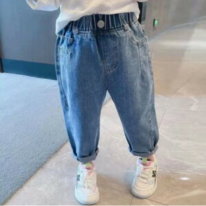 \ ポイント10倍! 10/30まで/ ベビー デニム パンツ ベビー服 デニムパンツ ジーンズ ジーパン ボトムス 男の子 子供 長ズボン ズボン キッズ ストレートパンツ 子供服 カジュアル かわいい