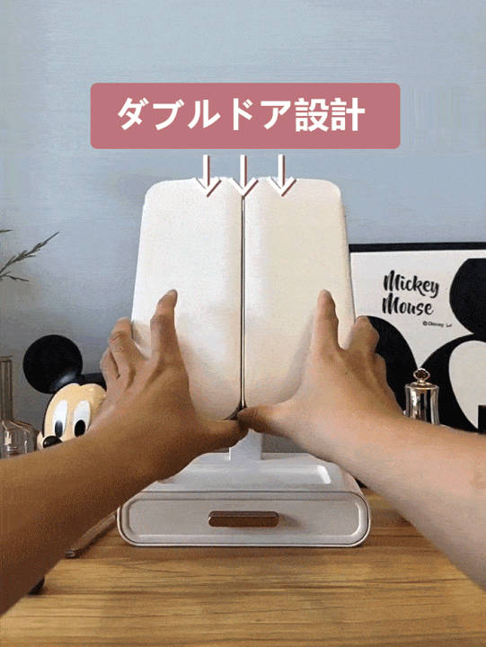 楽天市場】高級感 72個高輝度LED採用 2倍3倍10倍拡大 三面鏡 卓上