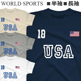 Tシャツ アメリカ メンズ レディース ジュニア 半袖 長袖 USA 野球 ベースボール ティシャツ america Tshirt