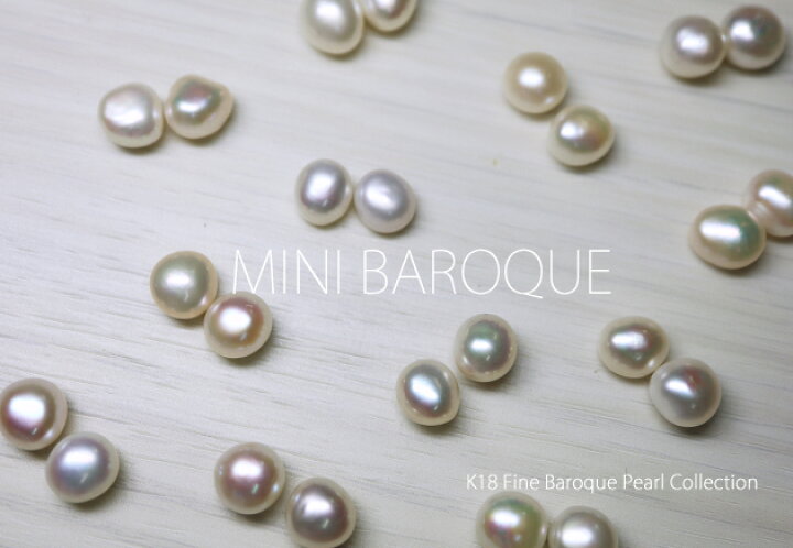 楽天市場】【再販第60弾!! 限定20ペア】K18 ゴールド バロックパール  