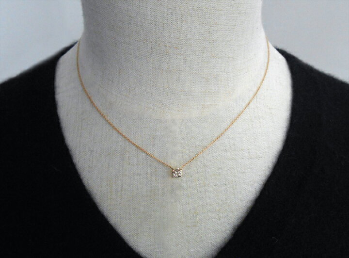 楽天市場】K18 ゴールド ブラウンダイヤモンド 0.3ct ネックレス 