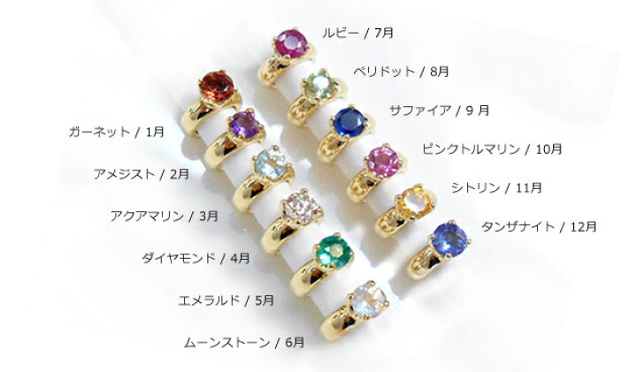 楽天市場】【刻印無料】K18 ベビーリング ペンダントトップ 誕生石 18K 