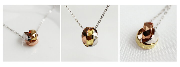 楽天市場】【お早め配送】K18 トリニティカットフープペンダント  