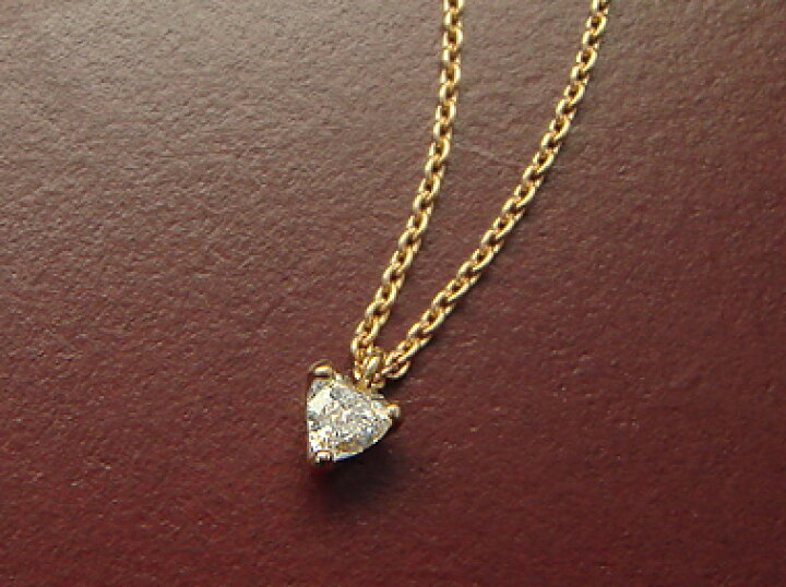楽天市場】【再販】K18 ダイヤモンド ネックレス 「ハートカット」0.1  